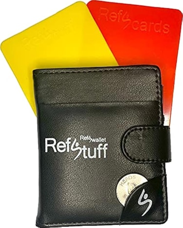 RefStuff RefScorer RefSwallet Football Soccer Referee Wallet Leather Notebook Scorepad Including Match Sheets Coin and Red Yellow Blue and Green Cards