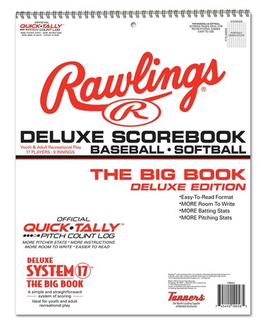 Rawlings  SYSTEM17 Deluxe System BaseballSoftball Scorebook  ExtraLarge 11x14