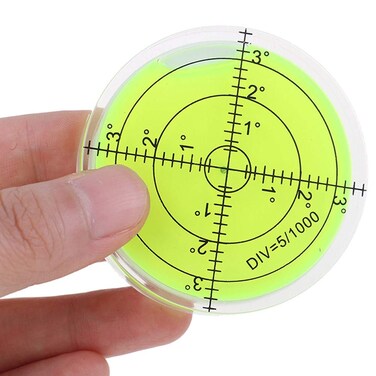 SIZIKJXGHWYI Bubble Spirit Level 60x12mm Degree Marked Surface Circular Level Round Levels Bubble Precision Measuring Layout Tools