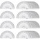 eBoot 50 Pack Math Protractors Plastic Protractor 180 Degrees 4 Inches Clear