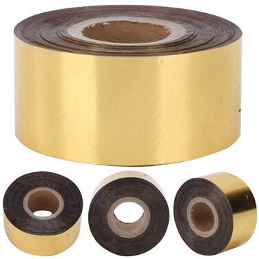Yinuoday Hot Stamping Foil Paper with 12 x 400ft Hot Foil Stamping Paper for Leather Bronzing Machine PU Heat Transfer Anodized Gilded Paper DIY Decoration for Cloth Package Box