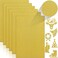 Twavang 24 Sheets Gold Glitter Cardstock Paper A4 Premium Sparkly Paper for Scrapbook DIY Projects Party Decoration Gift Box Wrapping 250GSM92lb