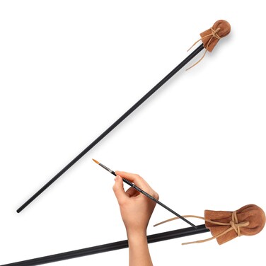 Falling in Art Mahl Stick for Steady g Pa ter Hand 33 67 Inches Length Alum um Rod with Artificial Leather Artists Pa t g Hand Rest Tool