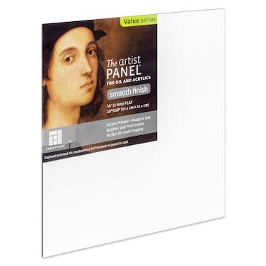 Ampersand Art Supply Wood Gesso Artist Painting Panel Primed Smooth 10 x 10 18 Flat Profile