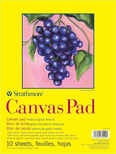 Strathmore 300 Series Canvas Pad White