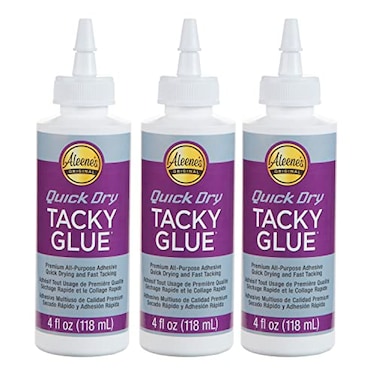 Aleenes Quick Dry Tacky Glue 4 FL OZ  3 Pack Multi