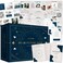Mindmellow Vision Board Kit Dear Future Self  Create Your own Vision Board for Wall and Visualize The Life of Your Dreams Navy Blue