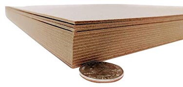 Logic Dealz 12 x 12 Inches 70 Point Kraft Heavy Duty Chipboard Sheets  15 Per Pack