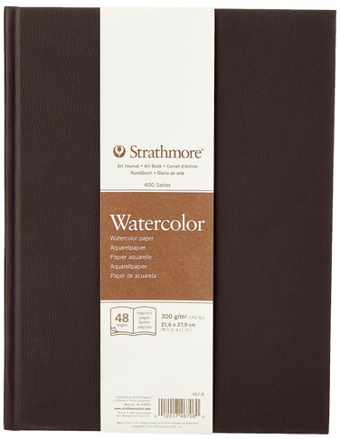 Strathmore 4678 STR4678 48 Sheet No 140 Watercolor Art Journal 85 by 11 85x11 White 24