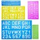 Mr Pen Alphabet Templates Alphabet Stencils Pack of 5 Letter Stencils Template Letters Stencils Letters and Numbers Art Stencils Drawing Tools Drafting Supplies Tracing Letters and Numbers