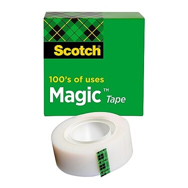 Scotch Brand Magic Tape with Dispenser Writeable Matte Finish Engineered for Office and Home Use 1 Roll