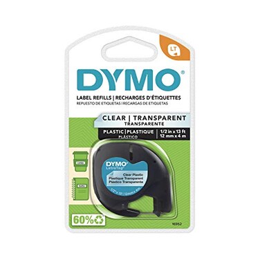 Dymo 16952 12 X 13 Clear LetraTag Plastic Labels