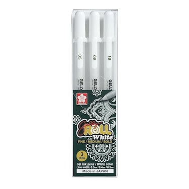 SAKURA Gellyroll White 3Pen Set