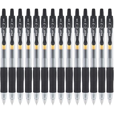 Pilot G2 Premium Gel Roller Pens Extra Fine Point 05 mm Pack of 14 Black