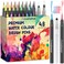 Creativepeak Watercolour Brush Pens 48 Vibrant Soft Tip Colouring Markers w 2 Blending Brushes Watercolour Brush Pen Set for Calligraphy Lettering Colouring  Journaling Premium Art Supplies