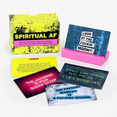Knock Knock Spiritual Affirmation Cards Deck by Roxan McDonald 100 Sweary Affirmation Cards