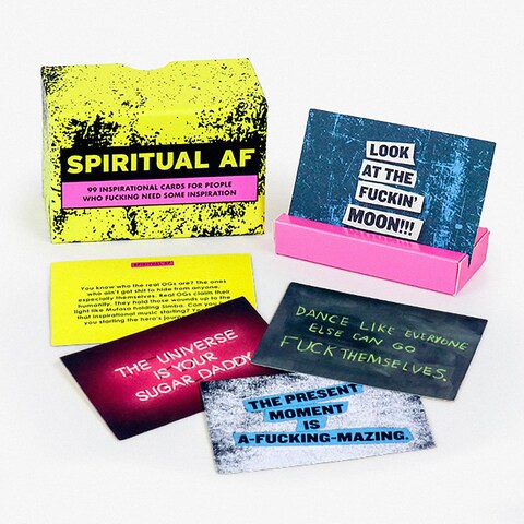 Knock Knock Spiritual Affirmation Cards Deck by Roxan McDonald 100 Sweary Affirmation Cards