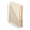 mDesign Desk Organiser  Plastic Magazine Paper and Document Holder  Ideal for Important Documents and File Storage  Clear