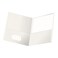 Oxford TwinPocket Folders Textured Paper Letter Size White Holds 100 Sheets Box of 25 57504EE