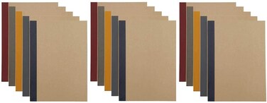 MUJI Notebook B5 6mm Rule 30sheets  Pack of 5books 5colors Binding 3 SET  15 PACK
