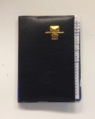 AllTopBargains Symak Kamset Address Telephone Book Small 325 x 4 Black White