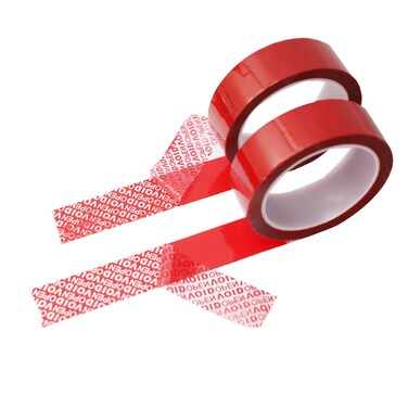 Amogato BlueTamper Evident TapeTamper Evident Security TapeTransfer Tamper Proof Security Void TapesUltraThick Void FilmSurface Printed withOpened Void 2 Roll1x55 YardBlue
