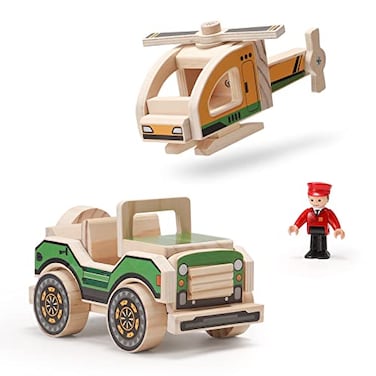 SainSmart Jr Woodworking Building Kit 2in1 Kids STEM Projects Set DIY Wood Crafts Assembly Toys with Different Combinations for Boys and Girls