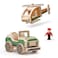 SainSmart Jr Woodworking Building Kit 2in1 Kids STEM Projects Set DIY Wood Crafts Assembly Toys with Different Combinations for Boys and Girls