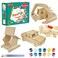 Kraftic Woodworking Building Kit for Kids with 3 DIY Carpentry Wood Toy Projects Hummer Excavator and BirdFeeder