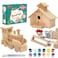 Kraftic Woodworking Building Kit for Kids and Adults 2 Educational DIY Carpentry Construction Wood Model Kit Toy Projects for Boys and Girls  Build a Wooden Town Hall Birdhouse and Train