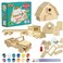 Kraftic Woodworking Building Kit for Kids and Adults Set of 3 Educational DIY Carpentry Construction Wood Model Kit Toy Projects for Boys and Girls  Jeep Flatbed and Barn
