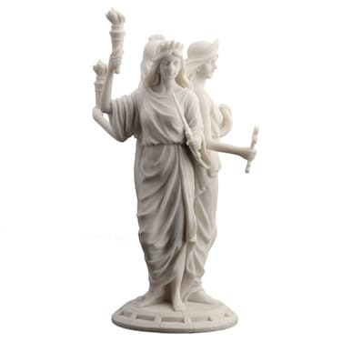 Unicorn Studios Large Greek Goddess Hecate Triple Goddess Statue Figurine White