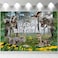 Sensfun Dinosaur Birthday Backdrop Tropical Jungle Dino Park Happy Birthday Banner Background Kids Boy TRex Dinosaurs World Birthday Party Supplies Decoration Photo Backdrops 7x5ft