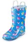 Baby Shark Waterproof Rubber Rain Boots EasyOn Handles