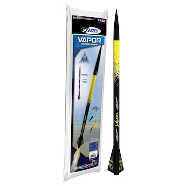 Estes Vapor Flying Model Rocket Kit 7294  Advanced Build BlackYellow  BlackPurple