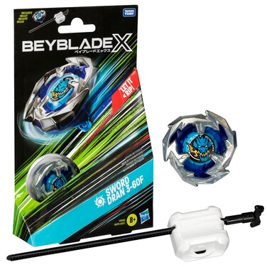 Beyblade X Sword Dran 360F Starter Pack Set with Attack Type RightSpinning Top and Launcher Battling Top Toys for 8 Year Old Boys and Girls