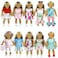 ReeRaa 20 pcs 18 inch Doll Clothes and Accessories for American 18 inch Girl Doll Clothes Gift Including 10 Complete Sets of Clothing