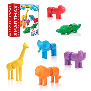 SMARTMAX  My First Safari Animals Magnetic Discovery Play Set 18 pieces 15 Years