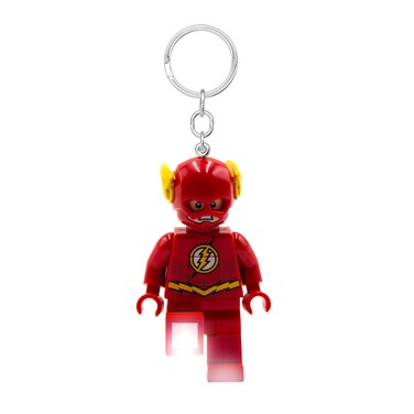 IQ LEGO DC Super Heroes Keychain Light  The Flash  3 Inch Tall Figure KE65H Red S