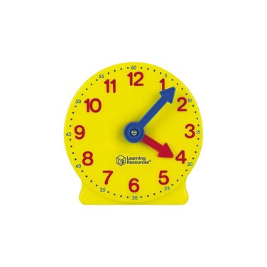 Learning Resources LER3675 Big Time Mini Clock Smart Pack for Individual Maths Learning in Classrooms Ages 5 Lemon