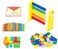 Wooden Abacus for Kids Math Manipulatives 1st grade 2nd grade 3rd Grade with Counting Sticks 3D Geometric Shapes Wooden Pattern Blocks Wooden Tangram Math Teaching Tools Homeschool Supplies