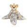 Disney Lion King Simba Yellow Green and White Jungle Leaves Lovey Security Blanket