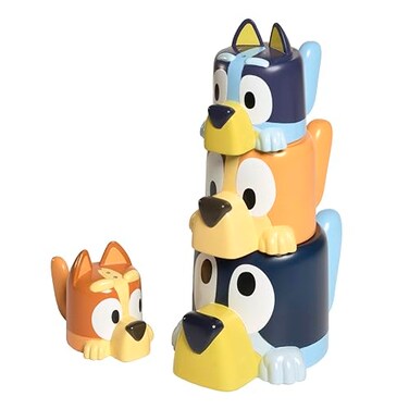 Toomies Blueys Family Pourers with Designs Featuring Chilli Bandit Bingo and Bluey  Nesting Stacking Cups for Bath Time  Officially Licensed Bluey Toys  Baby Bath Toys for 18 Months