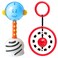 SmartNoggin Baby Developmental Milestones Set NogginStik Developmental LightUp Rattle and NogginRings Reaching and Grasping Rings