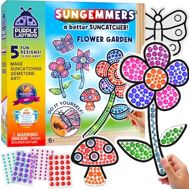 SUNGEMMERS Gem Art for Kids Crafts  Christmas Kids Stocking Stuffers for Girls 812 68 Suncatcher Kit for Kids 8 7 6 Year Old Girl Birthday Gift Arts and Crafts for Kids Ages 48 812 68 Girls