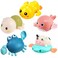 ZHFUYS Bath ToyCute Animal Clockwork Bathtub Swimming Pool ToyBaby Bath Toys for Toddlers 13 Boys  Girls Water Bath Toy Set5 Pack
