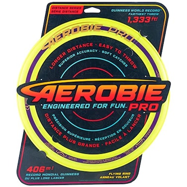 Aerobie Pro Ring Outdoor Flying Disc 14 inches Yellow