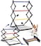 TGU Ladder Toss Games Ladder Ball Set  Instant Setup Folding System  Outdoor Games for Backyard Lawn Yard Beach Park  Tailgate Black 242 x 245 x 392