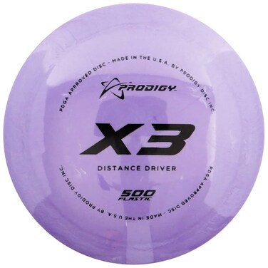 Prodigy Disc 500 X3  Fast Disc Golf Driver  Overstable Flight for Long Drives  Premium 500 Plastic  Alternative to Innova Destroyer Disc Golf Driver  Colors May Vary 170174g