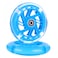 AOWESM 120mm Light Up Scooter Wheels 120 mm PU LED Flash Flashing 3Wheel Kick Scooters Front Replacement Wheels for Kids Toddles Boys and Girls 2Pack Blue